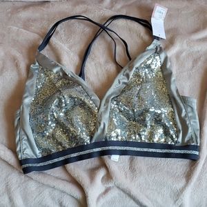 Sequin sparkle bralette new 18/20